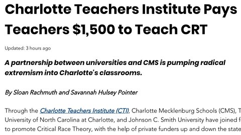 Teachers getting paid a bounty to teach racism instead of math & reading??