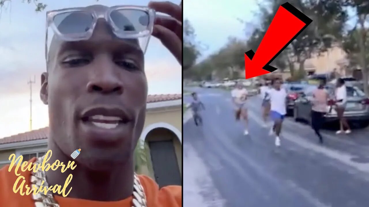 Chad Ochocinco's Fiancee Sharelle Rosado Tries To Race His Son! 😂
