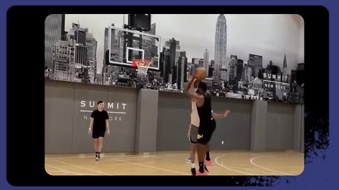 Lebron James pre season workout in New York