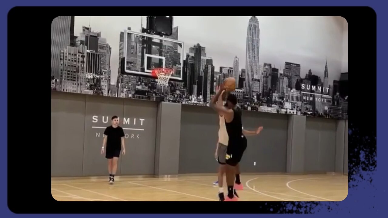Lebron James pre season workout in New York