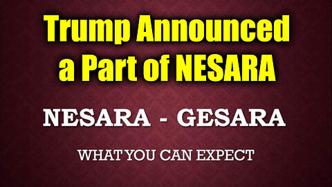 Trump Update - Trump Announced A Part Of NESARA - 10/1/24..