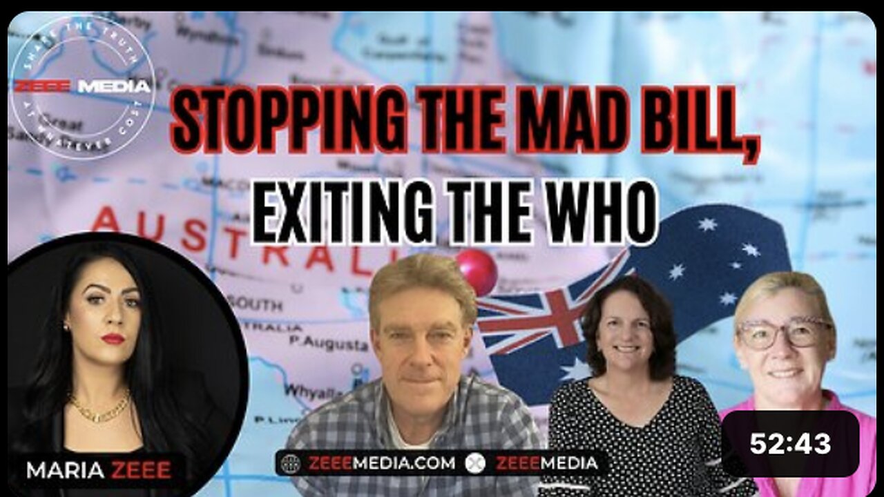 Stopping the MAD Bill, Exiting the WHO - Dr. Duncan Syme, Karen Fox, Debra Yuille