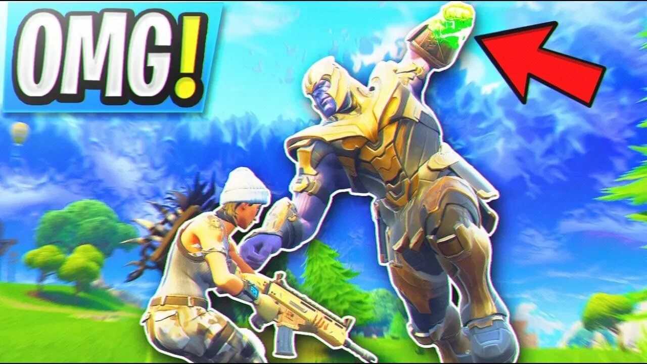 *NEW* THANOS VICTORY ROYALE GAMEPLAY in Fortnite: Battle Royale