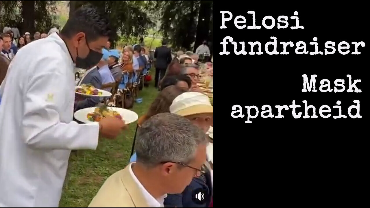 Mask apartheid - Pelosi fundraiser