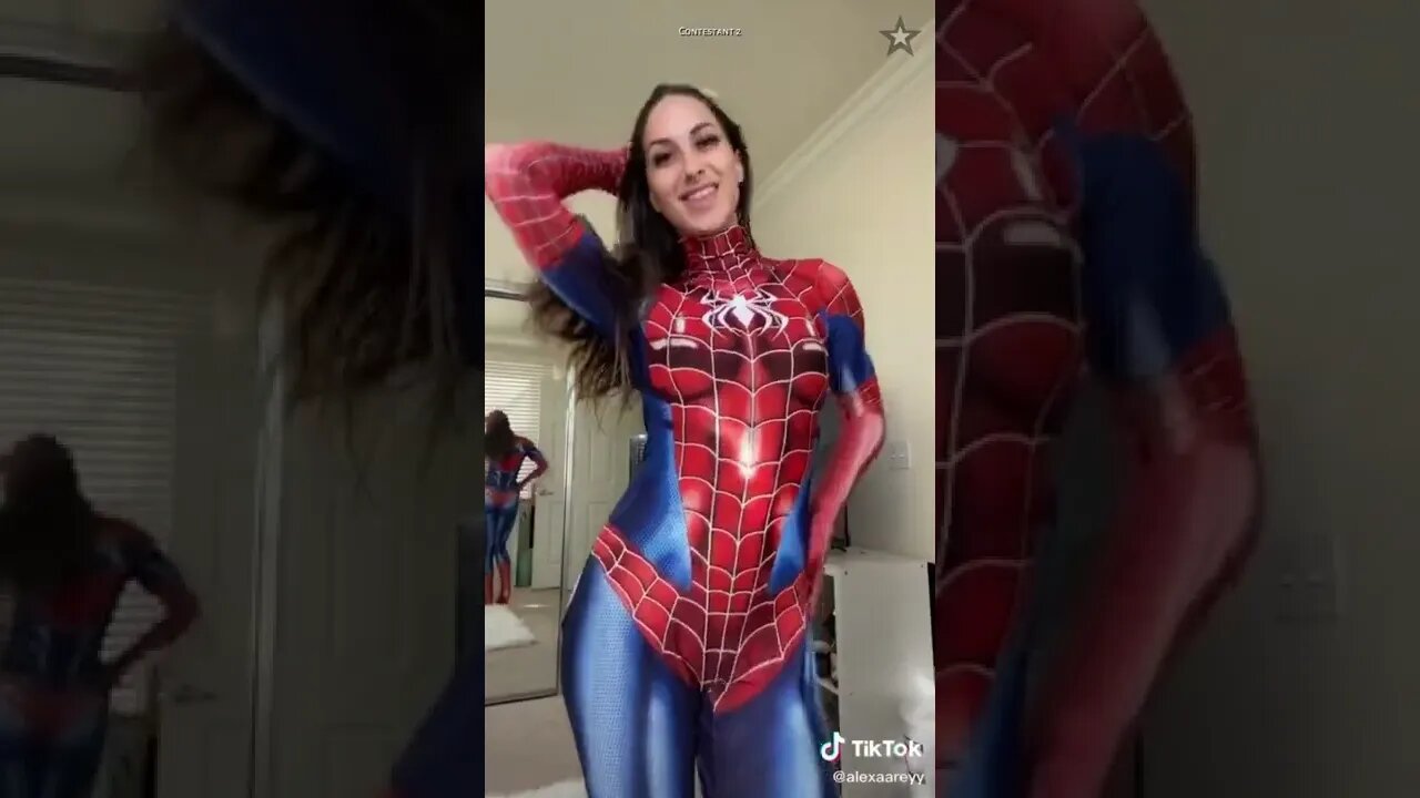 Rate the Girls: Best Spiderwoman TikTok Cosplay Contest #6 (Spiderman) 🕷💖 #shorts