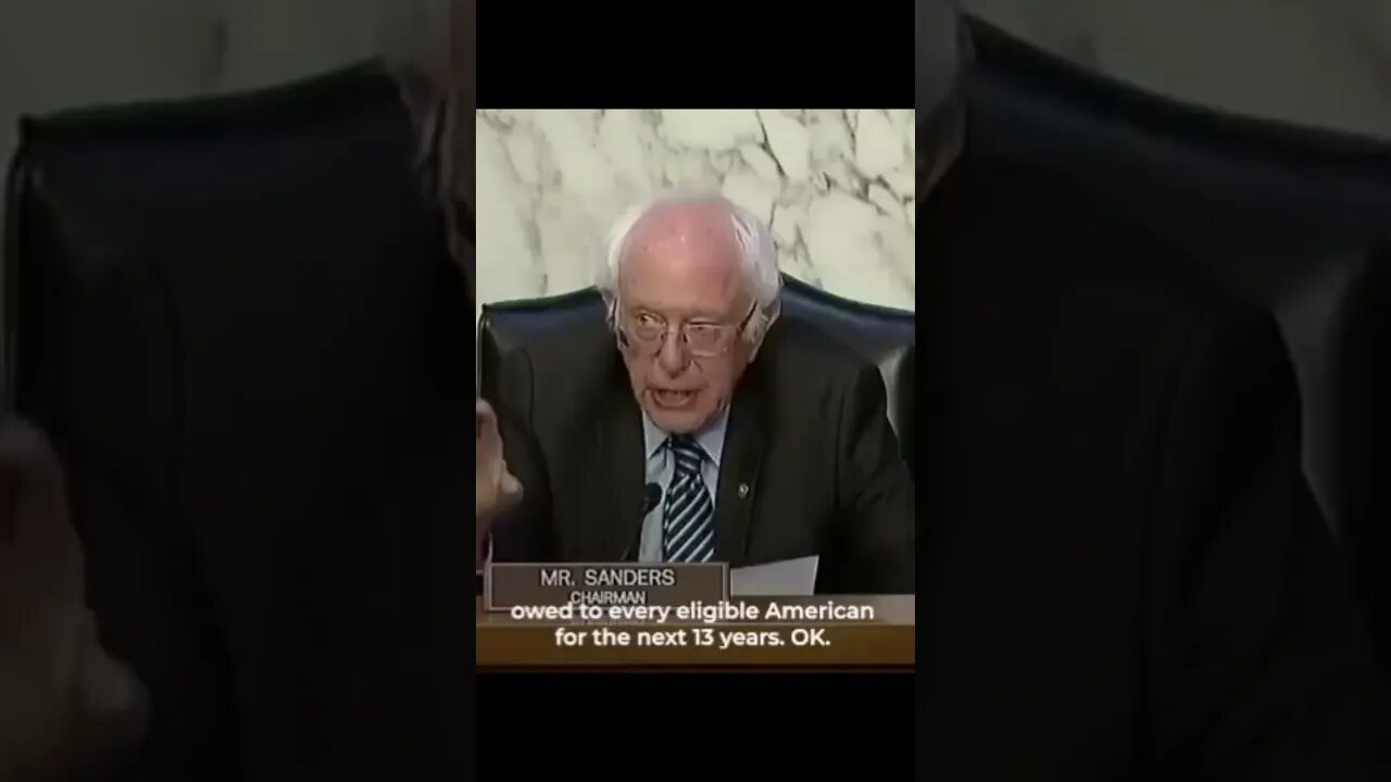 Bernie says Social Security has 13 years left | Subscribe for more -----}