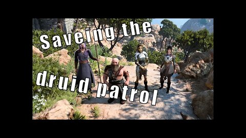 Saving the druid patrol from goblins | Baldur's gate 3
