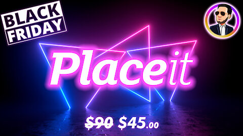 BLACK FRIDAY DEAL: Placeit (50% OFF) Print on Demand Mockups, Designer, & Logo Maker