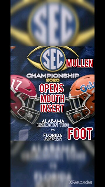 FLORIDA HEAD COACH OPENS MOUTH WIDE ENOUGH HE COULD GET HIS FOOT IN IT!