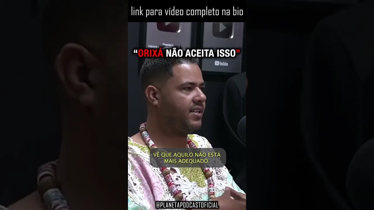 “PORQUE NÃO TÁ FAZEDO COM SINCERIDADE” com Pai Lucas (Candomblé) | Planeta Podcast #shorts