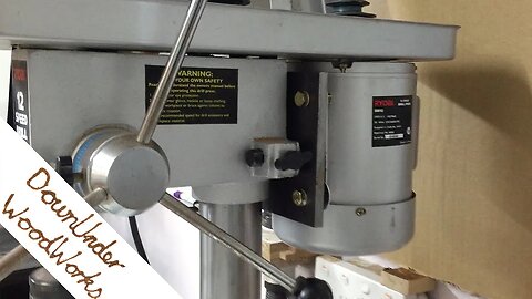 Drill press repairs - new motor mount and drive belts