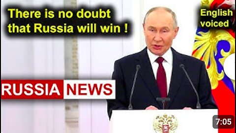 There is no doubt that Russia will win! Putin