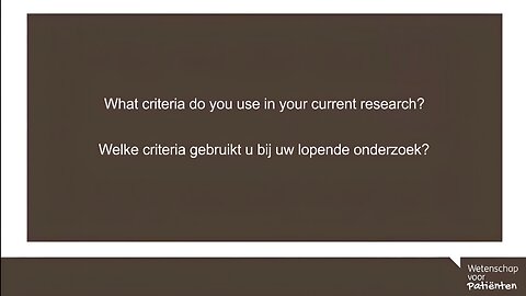 Q: What criteria do you use in your research? A: Admits consensus-based criterias are inherently flawed and are not the best ways for us to characterize these illnesses - Leonard Jason (Psychologist)