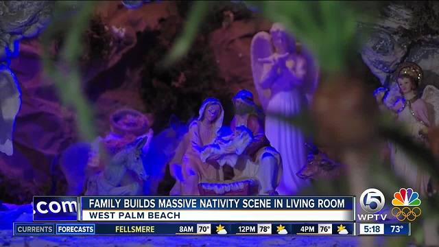 West Palm Beach family builds massive nativity scene inside home