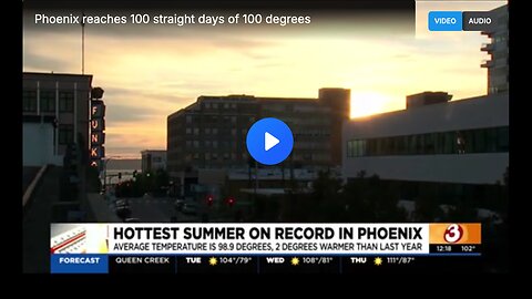 Phoenix reaching 100 straight days of 100 degrees