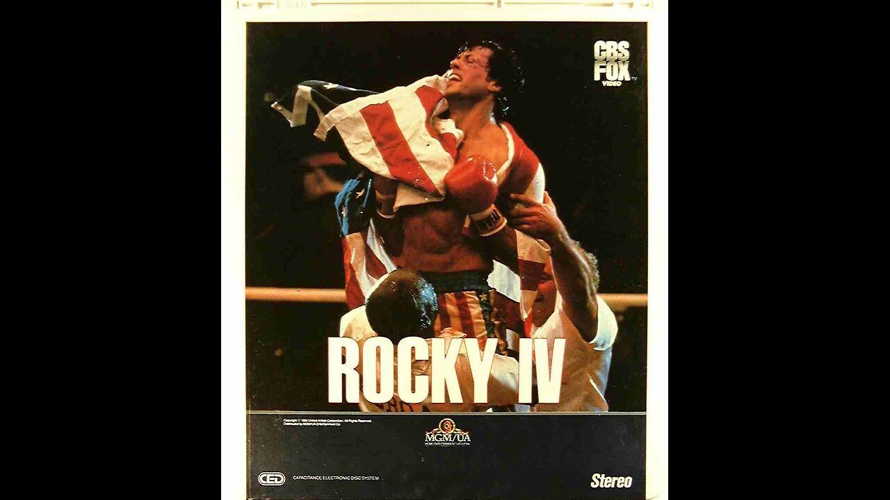 Rocky 4 Sealed CED Videodisc 1986 Unwrapping