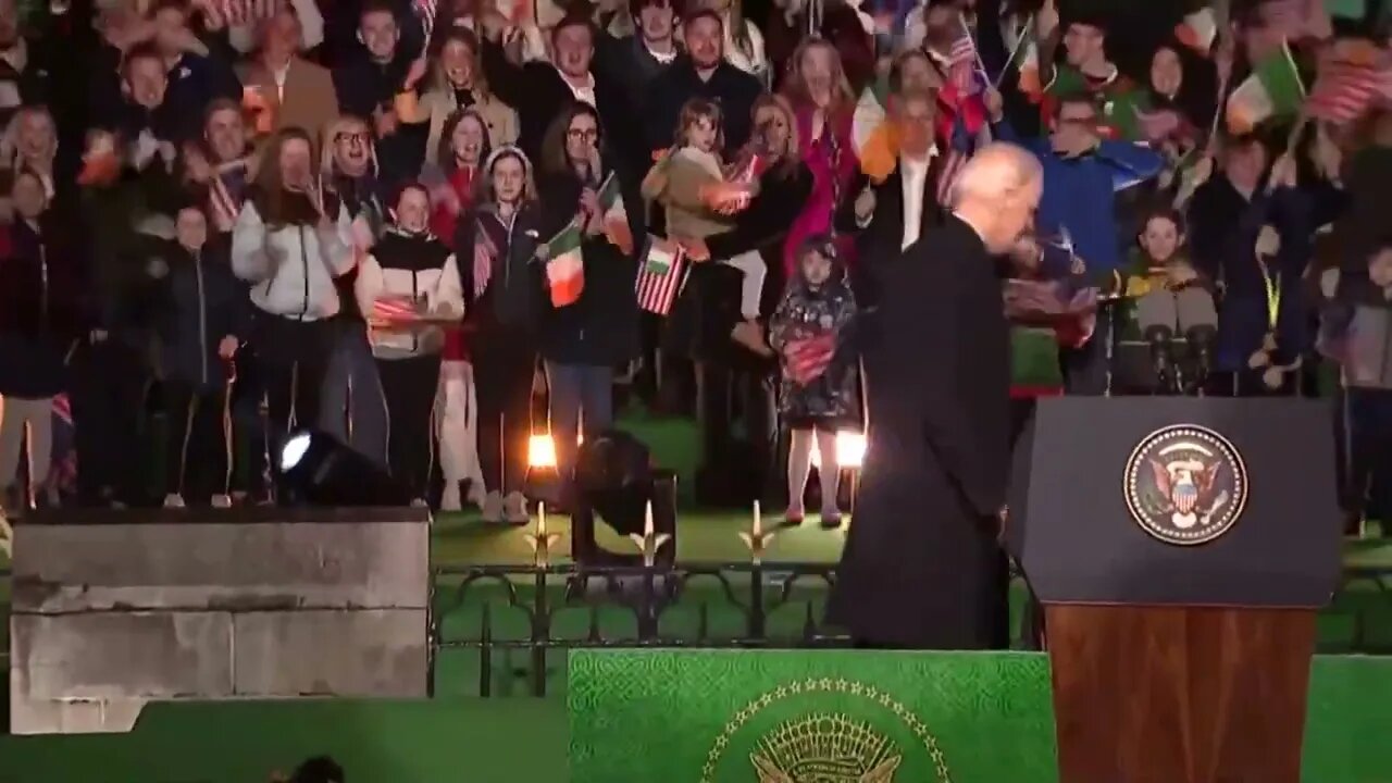 Biden Starts To Get Lost On Stage After Wrapping Up Final Speech In County Mayo, Ireland