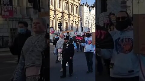 What do the protesters think of the police 😆 🤣 😂