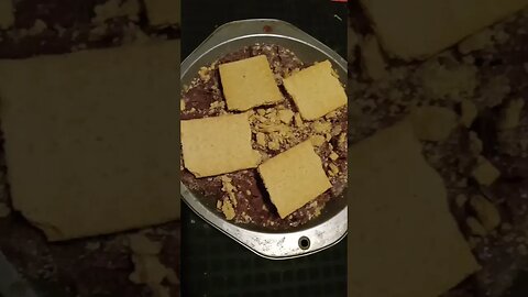 fudge in Graham cracker crust