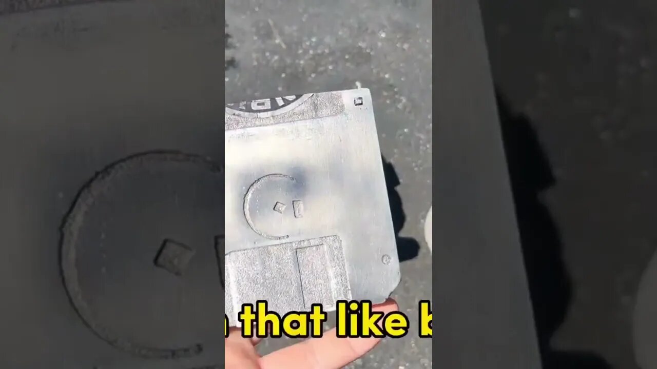 💾 I made a Save Icon out of Solid Aluminum #fyp #cool #viral #youtubeshorts