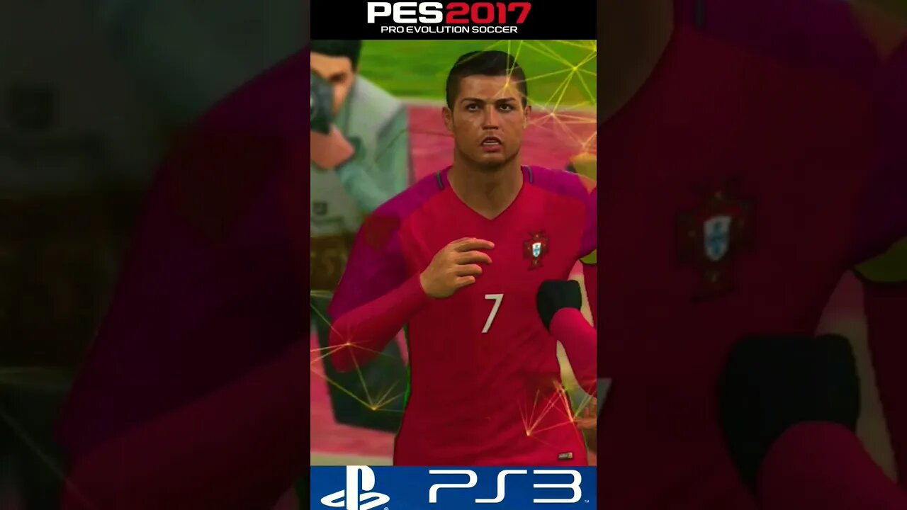 Cristiano Ronaldo Goal & Celebration- PES 2017 PS3 #shorts