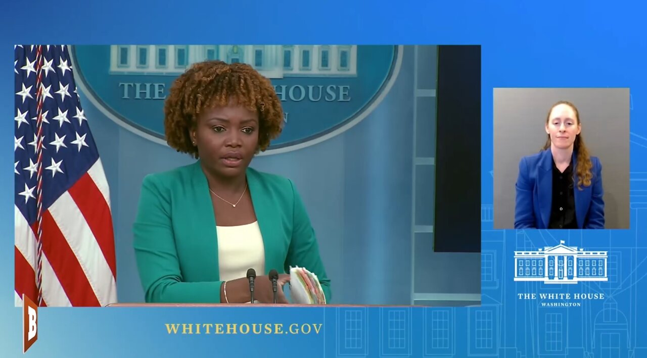 WH Press Secretary Karine Jean-Pierre speaking with reporters...