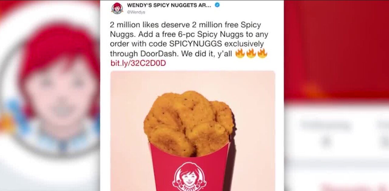 Free Wendy's spicy nuggets