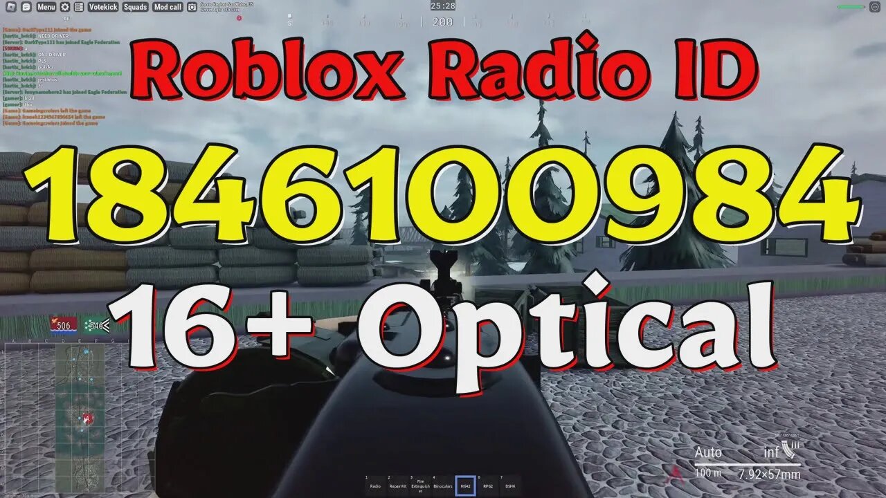 Optical Roblox Radio Codes/IDs