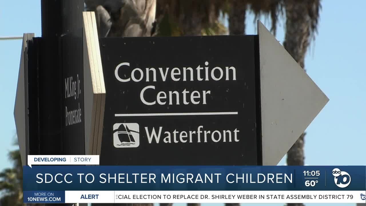 San Diego Convention Center to shelter migrant children