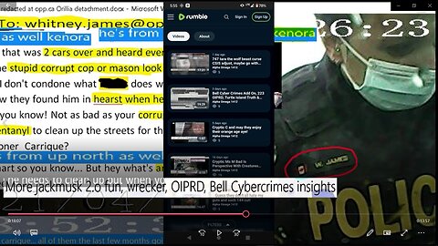 More jackmusk 2.o fun, Wrecker Plea, OIPRD, More Bell Cybercrimes screwing insights!