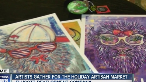 Artists gather at Ellicott Building for holiday Artists Market