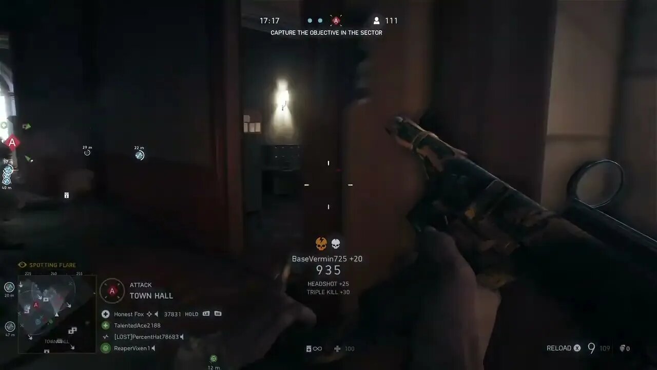 Battlefield 5: 17 kill Flank spank