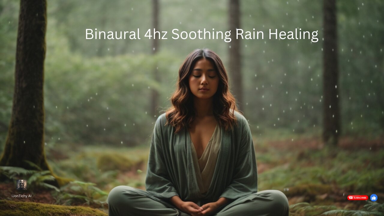 7-Hour Tranquil Rain & Theta Meditation - Binaural Healing 4Hz