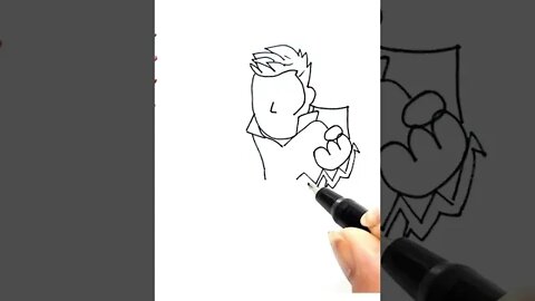 How to draw and paint Thor Marvel #shorts