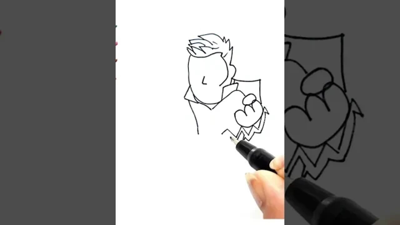 How to draw and paint Thor Marvel #shorts