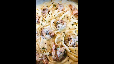 Best shrimps creamy pasta ever 🤤 || you have to try this recipe #pasta