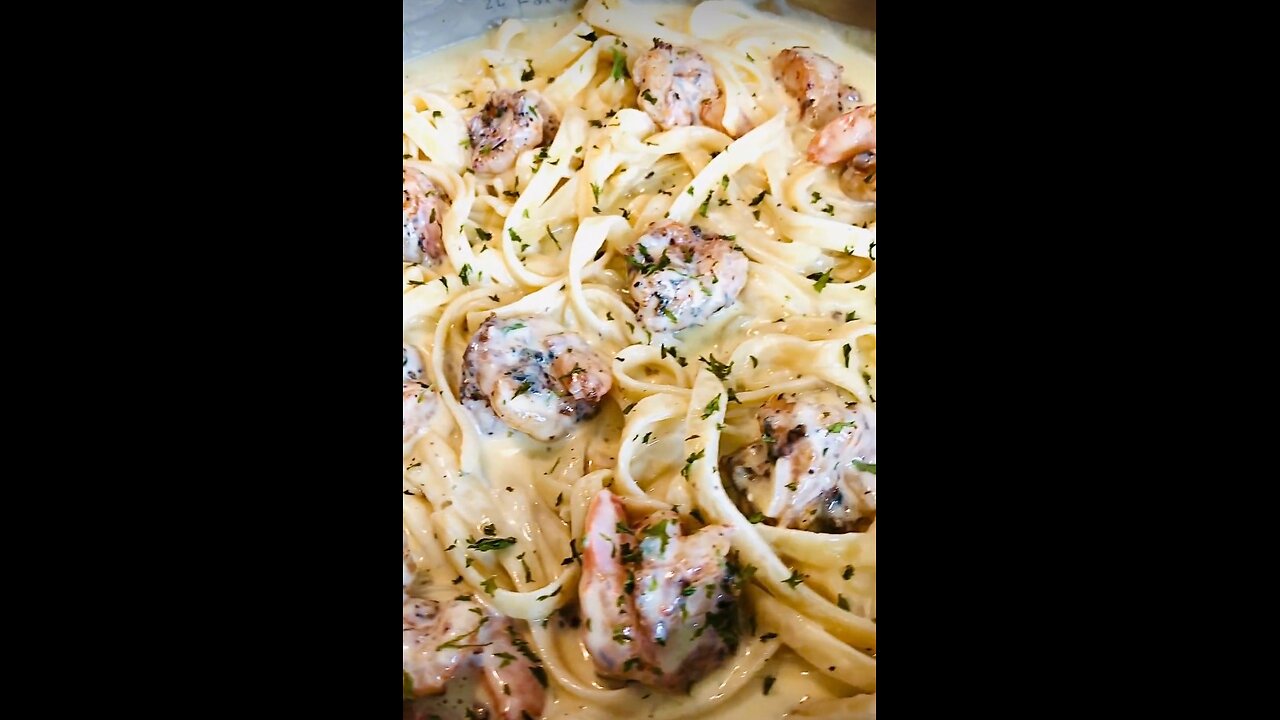 Best shrimps creamy pasta ever 🤤 || you have to try this recipe #pasta