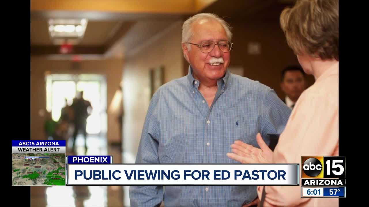 Public viewing for former Congressman Ed Pastor