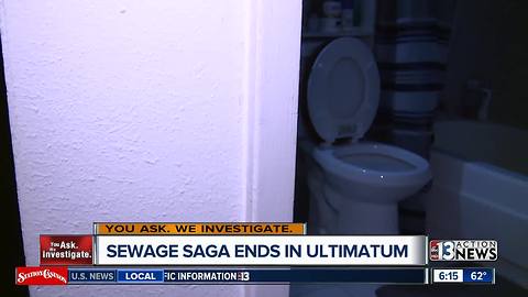 Rental home sewage saga ends in ultimatum for Las Vegas family