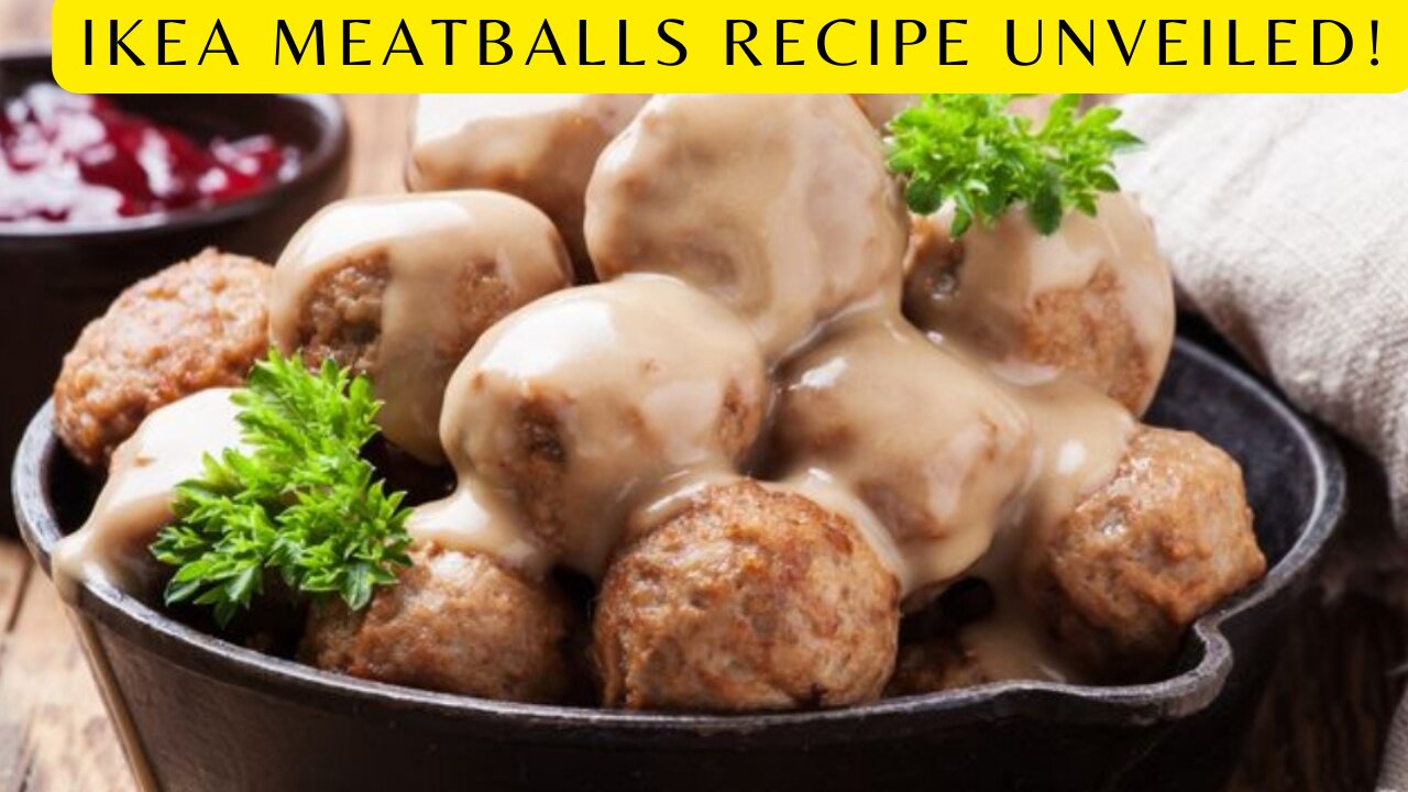 Cooking Magic: Irresistible IKEA Meatballs Recipe Unveiled! | Step-by-Step Video Guide 🍽️✨"