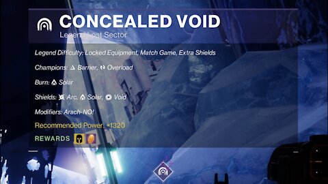 Destiny 2 Legend Lost Sector: Europa - Concealed Void 11-17-21