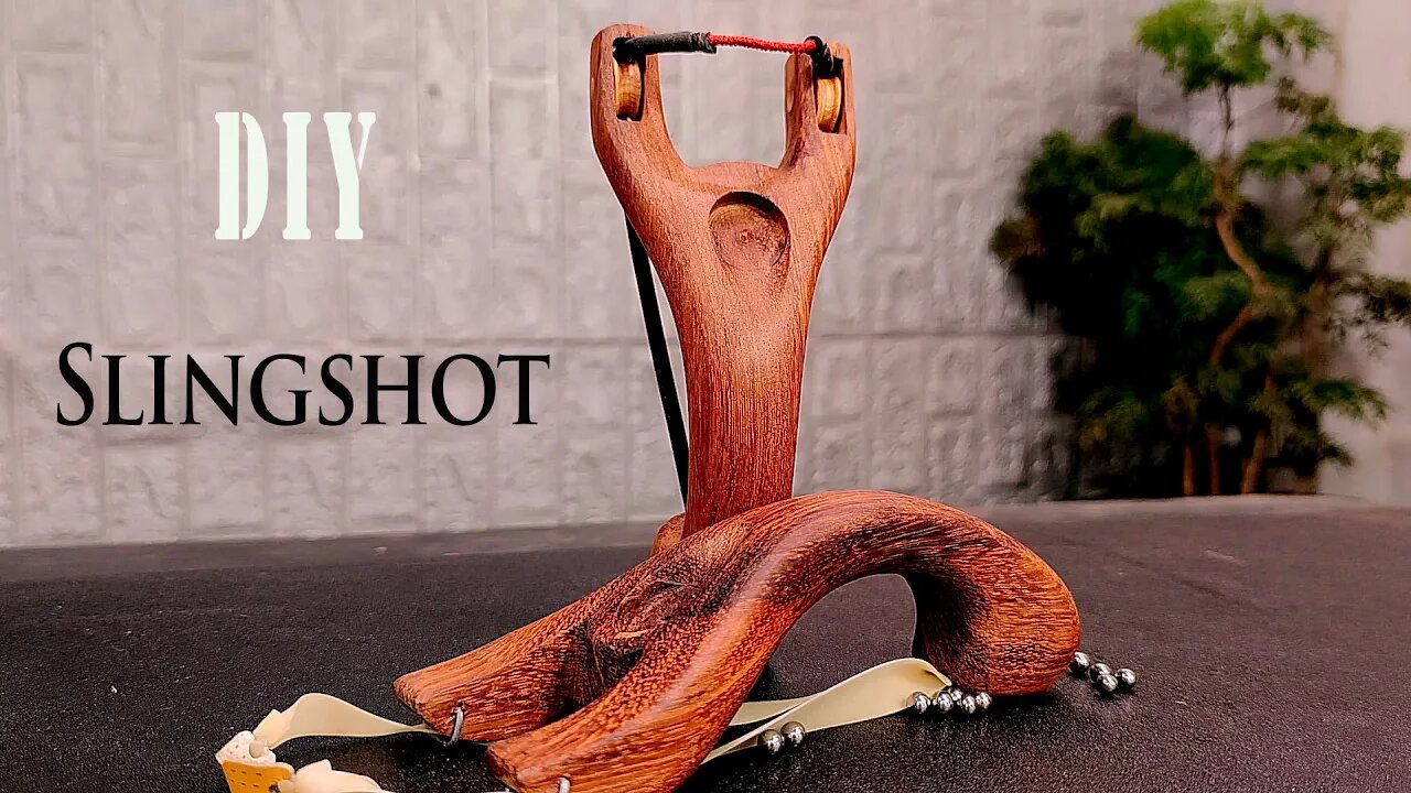 DIY Slingshot - How to make a unique and simple wooden slingshot | DIY wooden