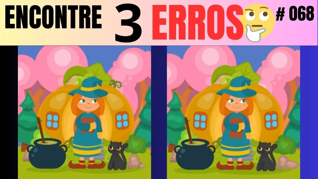 ENCONTRE OS TRES ERROS ✅✅✅🤔| # 068 | 🤔90% DAS PESSOAS NÃO CONSEGUEM😄😄