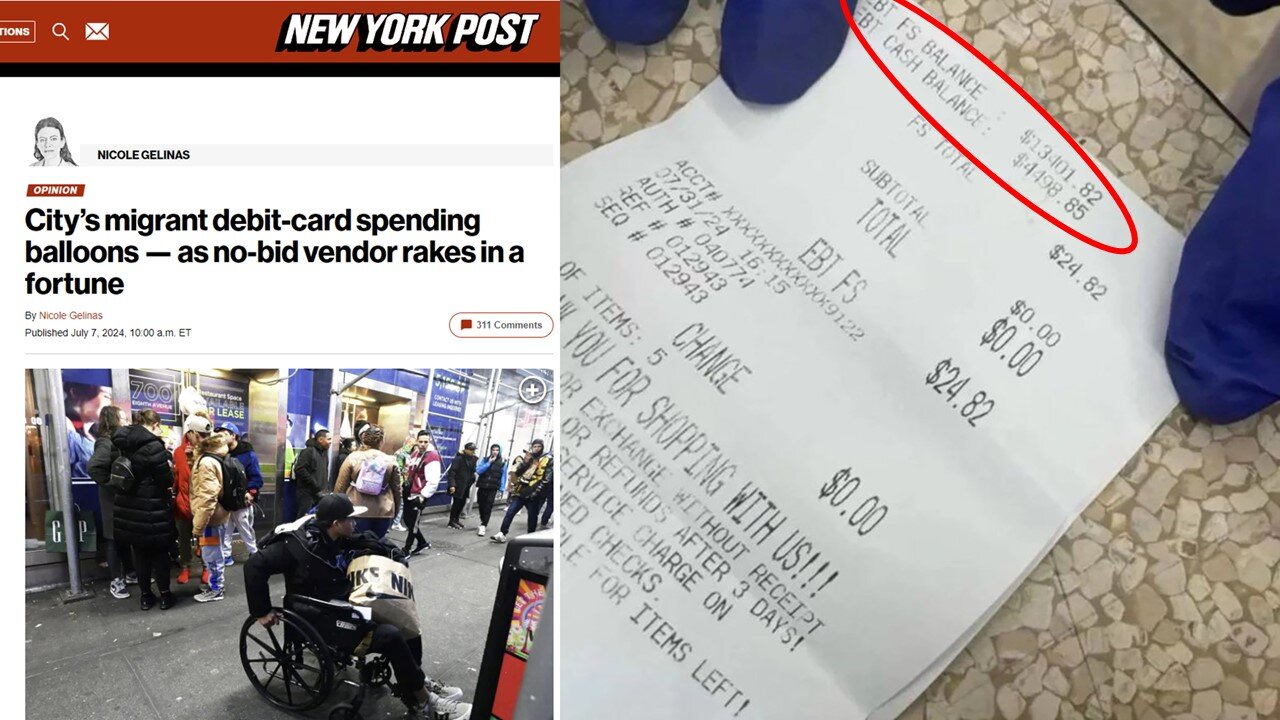 Illegal migrant leaves receipt at NYC bodega