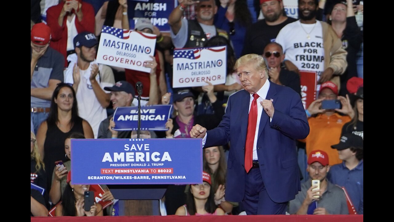 Save America Rally, Wilkes Barre, PA. (Closing remarks, last 5 minutes)