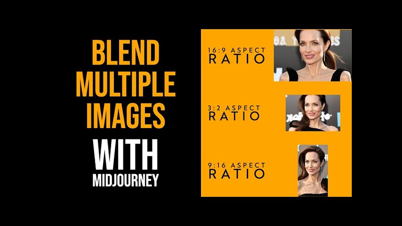 How To Blend Multiple Images With Midjourney - Two Methods - Get Exact Aspect Ratio and Sizes