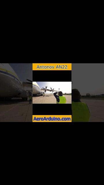 Massive Soviet Largest Propeller Antonov AN22 #Aviation #Flying #AeroArduino