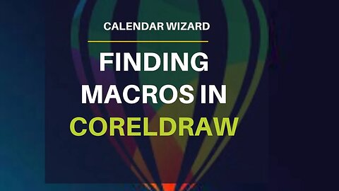 How to Get Macros in CorelDraw