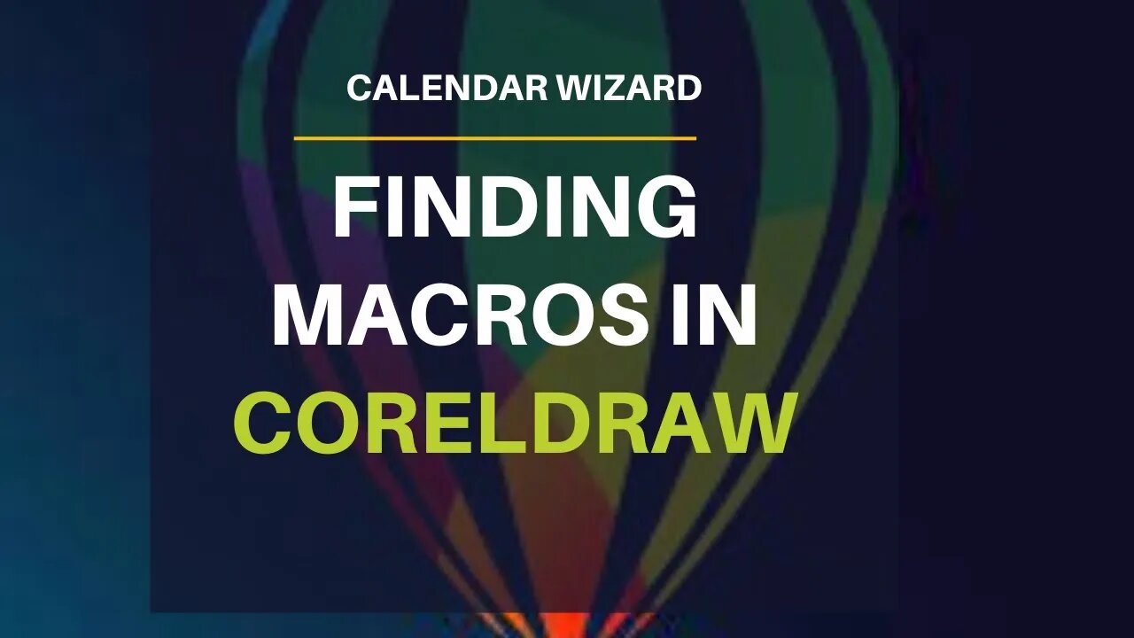 How to Get Macros in CorelDraw