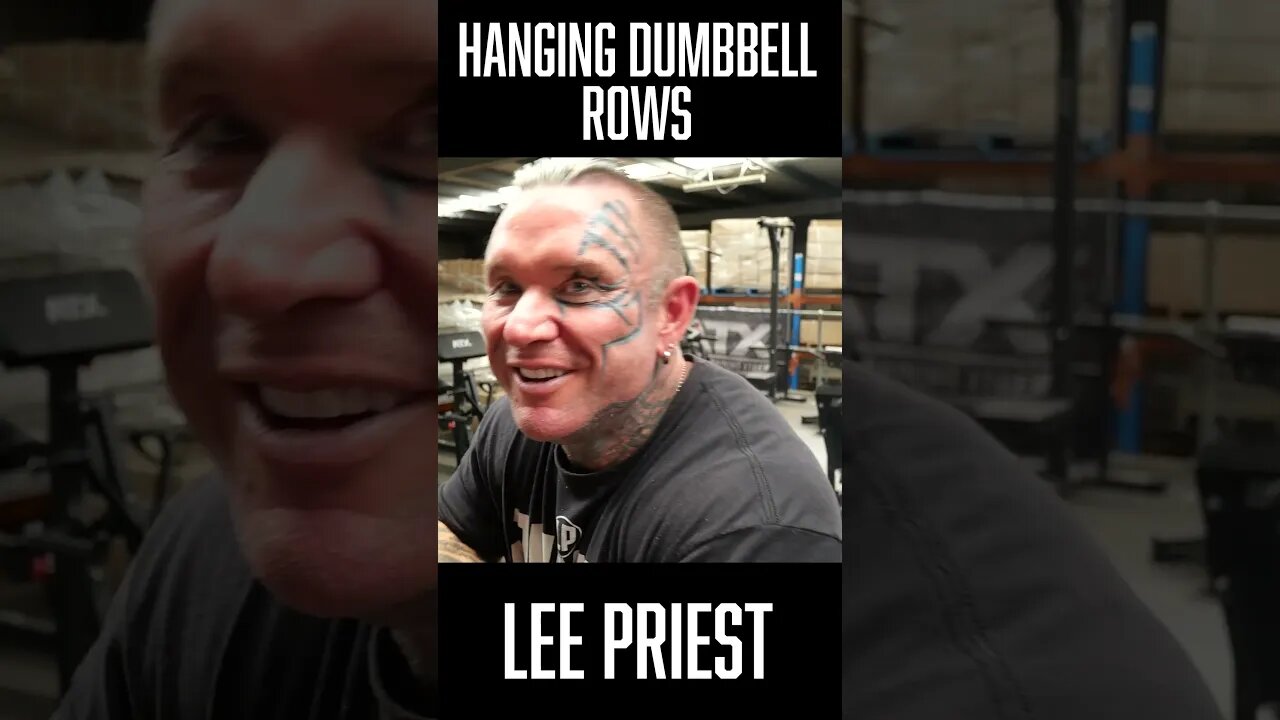 LEE PRIEST: Hanging Dumbbell Rows #shorts